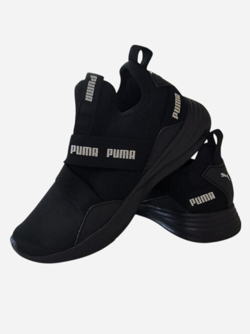 PUMA Radiate Mid Black White Womenβs Size 8 NWOT